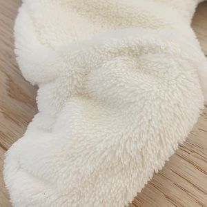 Two Baby warm winter white baby bodysuits set